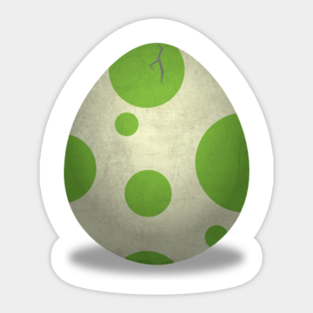 Yoshi Egg Yoshi Sticker TeePublic